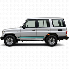 Vintage gerade Streifen Seitenaufkleber für Toyota Land Cruiser Prado 1990-1996_2