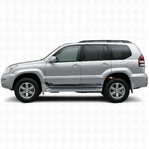 Wabenstreifen Seiten-Vinylaufkleber für Toyota Land Cruiser Prado 2002-2009_1