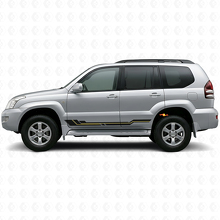 Gebogene Streifen Seitenschweller Vinylaufkleber für Toyota Land Cruiser Prado 2002-2009_2