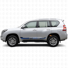 Karierte Seitenstreifen Vinyl-Aufkleber für Toyota Land Cruiser Prado 2009-2023_2