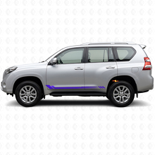 Honigwaben-Streifen Seiten-Vinylaufkleber für Toyota Land Cruiser Prado 2009-2023_2