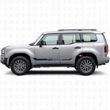 Schachbrettmuster Seitenstreifen Vinylaufkleber für Toyota Land Cruiser Prado 2023+_2