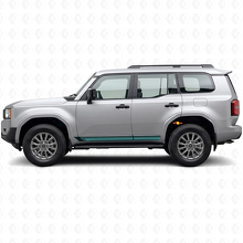 Vintage gerade Streifen Seitenaufkleber für Toyota Land Cruiser Prado 2023+_2