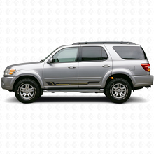 Gebogene Streifen Schweller Vinylaufkleber für Toyota Sequoia 2000-2007_2