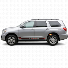 Viny-Aufkleber mit Schachbrett-Flaggenseitenstreifen für Toyota Sequoia 2007-2022_3