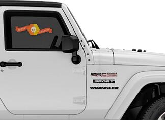 2 Jeep ZRS Zombie Outbreak Response Team Wrangler Aufkleber