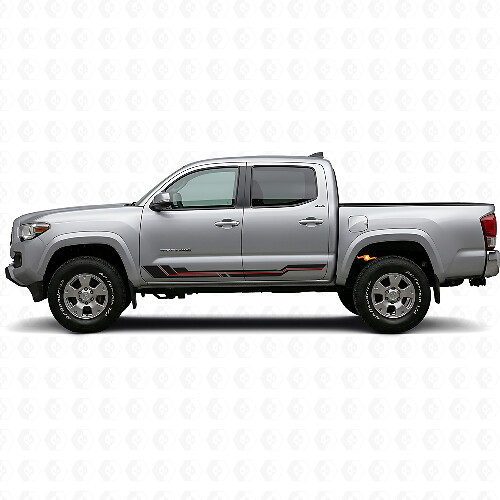 Gebogene Streifen Schweller-Vinylaufkleber für Toyota Tacoma 2015-2023_1