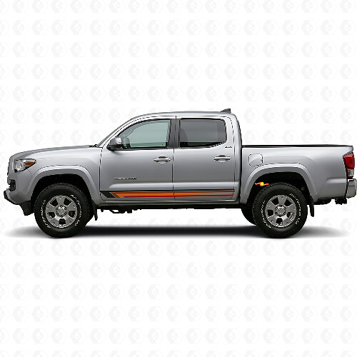 Vintage gerade Streifen Seiten-Vinylaufkleber für Toyota Tacoma 2015-2023_1