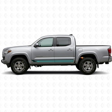 Vintage gerade Streifen Seiten-Vinylaufkleber für Toyota Tacoma 2015-2023_2