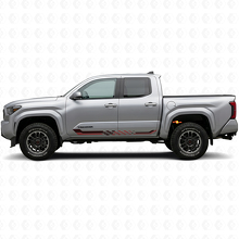 Karierte Flaggen Seitenstreifen Vinyl-Aufkleber für Toyota Tacoma 2023+_3