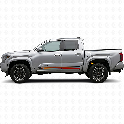 Vintage Gerade Streifen Seiten Vinyl Aufkleber für Toyota Tacoma 2023+_1