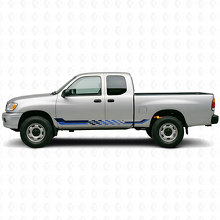 Karierte Flaggen-Seitenstreifen Vinylaufkleber für Toyota Tundra 1999-2006_2