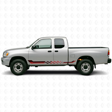 Karierte Flaggen-Seitenstreifen Vinylaufkleber für Toyota Tundra 1999-2006_3