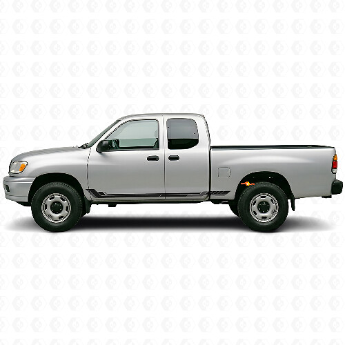 Rennstil Seitenstreifen Vinyl-Aufkleber für Toyota Tundra 1999-2006_1