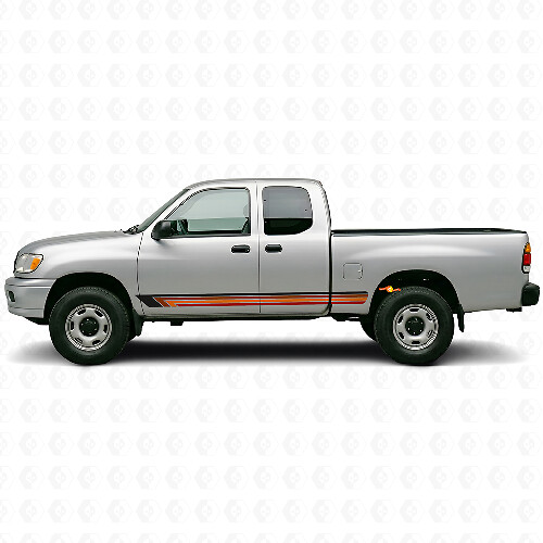 Vintage gerade Streifen Seitenaufkleber für Toyota Tundra 1999-2006