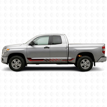Schachbrett-Flaggen Seitenstreifen Vinylaufkleber für Toyota Tundra 2007-2021_3