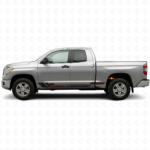 Gebogene Streifen Seitenschweller Vinyl-Aufkleber für Toyota Tundra 2007-2021