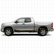 Gebogene Streifen Seitenschweller Vinyl-Aufkleber für Toyota Tundra 2007-2021_2