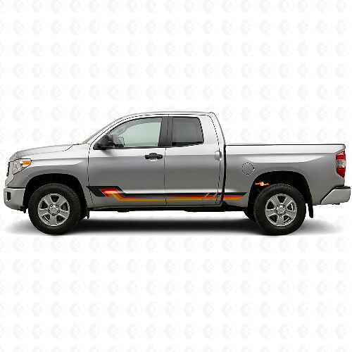 Vintage-Stil Seitenstreifen Vinyl-Aufkleber für Toyota Tundra 2007-2021_1