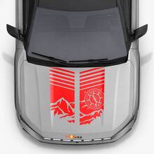 Mountain Style Motorhauben-Streifen Vinyl-Aufkleber für Jeep Compass 2026 3