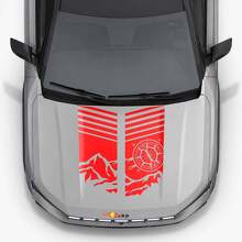 Mountain Style Motorhauben-Streifen Vinyl-Aufkleber für Jeep Compass 2026_3