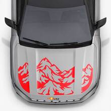 Mountain Style Motorhauben-Triple-Streifen Vinyl-Aufkleber für Jeep Compass 2026 2
