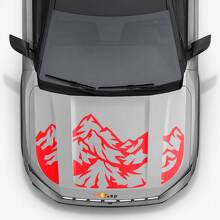 Mountain Style Motorhauben-Triple-Streifen Vinyl-Aufkleber für Jeep Compass 2026_2
