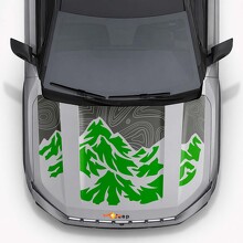 Mountain Topographischer Stil Motorhaubenstreifen Vinyl-Aufkleber für Jeep Compass 2026_6