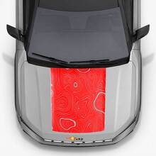 Topographischer Stil Motorhauben-Vinylaufkleber für Jeep Compass 2026_3