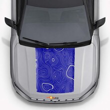Topographischer Stil Motorhauben-Vinylaufkleber für Jeep Compass 2026_5