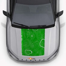 Topographischer Stil Motorhauben-Vinylaufkleber für Jeep Compass 2026_6