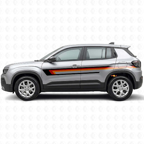 Vinyl-Aufkleber mit dreifachen Streifen für die Türseite des Jeep Avenger 2023+_1