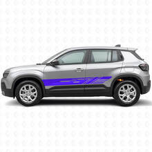 Verzierte Seitengestreifte Vinyl-Aufkleber-Kit für Jeep Avenger 2023+_2