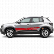 Verzierte Seitengestreifte Vinyl-Aufkleber-Kit für Jeep Avenger 2023+_3