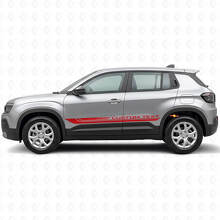 Karierte gebogene Seitenstreifen Vinylaufkleber für Jeep Avenger 2023+_3