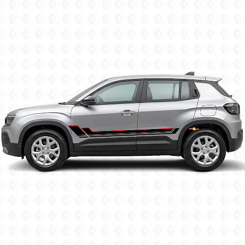 Twin-Stripes Türen Vinyl-Aufkleber-Kit für Jeep Avenger 2023+_1