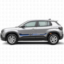 Karierte Flaggen Seitenstreifen Vinylaufkleber für Jeep Avenger 2023+_2