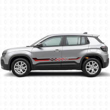 Karierte Flaggen Seitenstreifen Vinylaufkleber für Jeep Avenger 2023+_3