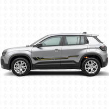 Gebogene Streifen Schweller-Vinylaufkleber für Jeep Avenger 2023+_2