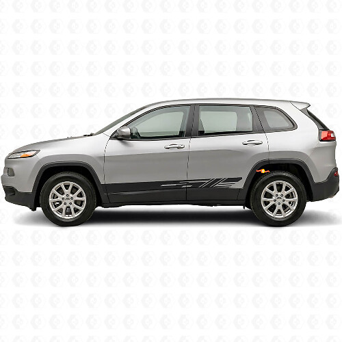 Dekoratives Seitenstreifen-Vinylaufkleber-Set für Jeep Cherokee KL 2013-2023_1
