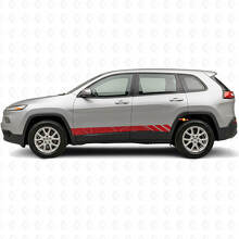 Topografische Streifen Seiten-Vinylaufkleber für Jeep Cherokee KL 2013-2023_3