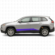 Gebogene Streifen Seiten-Vinyl-Aufkleber-Kit für Jeep Cherokee KL 2013-2023_2