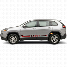 Karierte Flaggen Seitenstreifen Vinyl Aufkleber für Jeep Cherokee KL 2013-2023_3