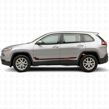 Rennstil Seitenstreifen Vinylaufkleber für Jeep Cherokee KL 2013-2023_3