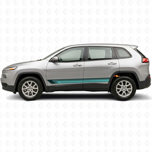 Vintage gerade Streifen Seiten-Vinyl-Aufkleber für Jeep Cherokee KL 2013-2023_2