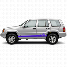 Mountains Dünne Streifen Seiten-Vinylaufkleber für Jeep Grand Cherokee 1993-1998_2