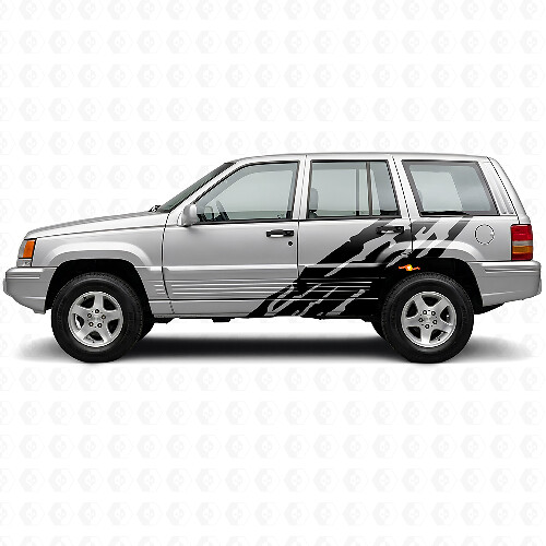 Schlammspritz-Grafik Seitenvinylaufkleber für Jeep Grand Cherokee 1993-1998