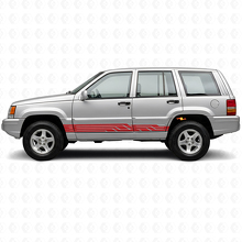 Verschränkte Streifen Seiten Vinyl-Aufkleber für Jeep Grand Cherokee 1993-1998_3