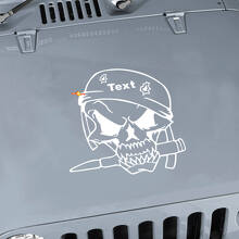 Custom Militär Soldat Schädel Kapuzen Vinyl Aufkleber Für Jeep Wrangler_2