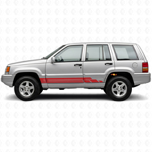 Gebogene Streifen Seiten-Vinyl-Aufkleber Set für Jeep Grand Cherokee 1993-1998_3